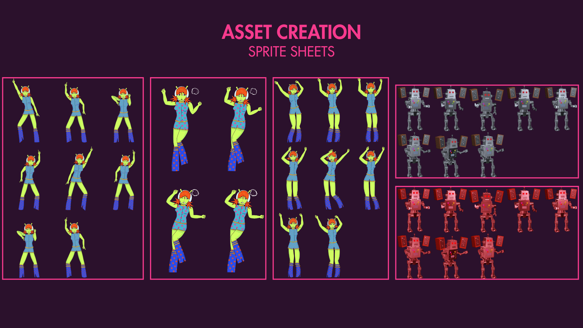 Character sprite sheets